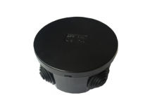 IP44 Circular Junction Box Enclosure BLACK