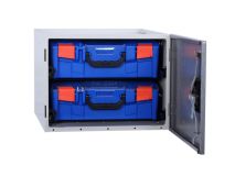 STORAGETEK Single Cabinet c/w 2 Large Case