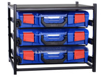 STORAGETEK Single Frame c/w 3 Small Cases