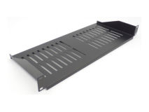 ALL-RACK Rack 1U Vented Shelf Black 200mm