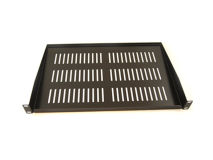 ALL-RACK Rack 1U Vented Shelf Black 300mm