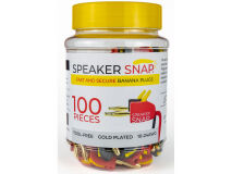 (100) SPEAKER SNAP 4mm Banana Plugs