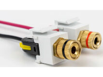 (8) SPEAKER SNAP Keystone Binding Post WH