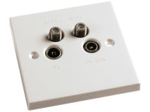 ANTIFERENCE Quad Screened Outlet Plate