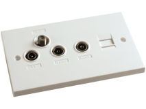 ANTIFERENCE Triplex Screened Outlet Plate