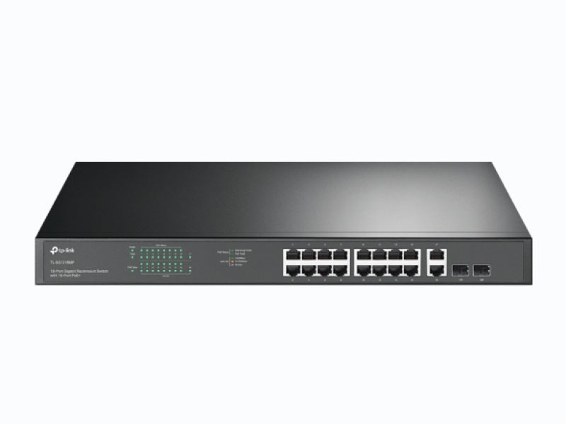 TP-LINK 18 Port Gigabit Rackmount 16 PoE+