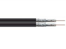 250m 65 Twin Cable PVC BLACK