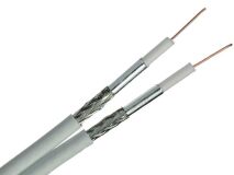 250m 65 Twin Cable PVC WHITE