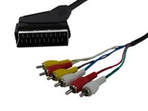 1.5m SCART- 6 Phono Lead VALUE