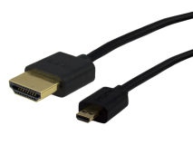1m SAMSON HDMI to Micro HDMI D Lead Black