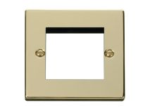 CLICK DECO Outlet Polished Brass 2 Module