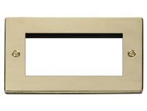CLICK DECO Outlet Polished Brass 4 Module