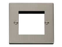 CLICK DECO Outlet Stainless Steel 2 Module