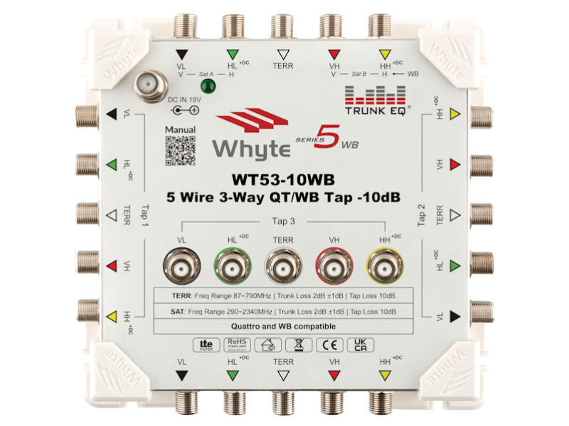 WHYTE Series 5 WB 5 Wire 3 Way 10dB Tap